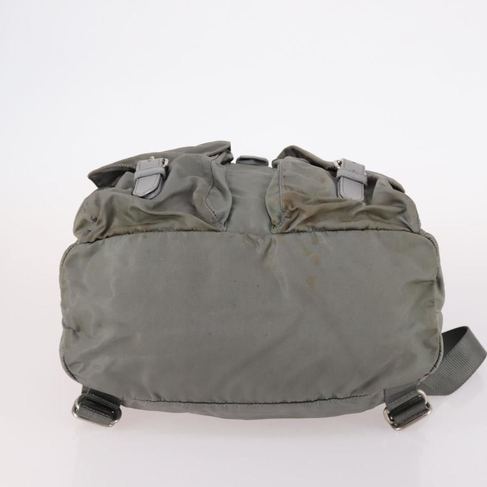 PRADA Backpack Nylon Green Silver Auth 141751 - Picture 5 of 16